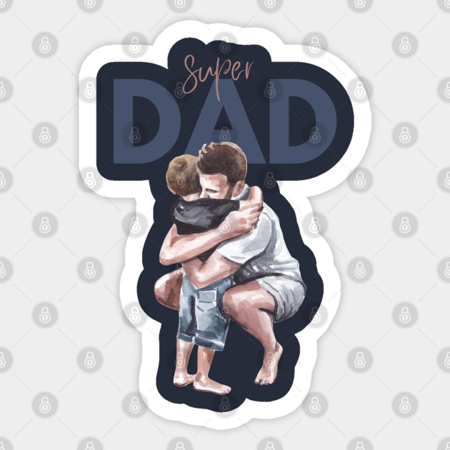 Super Dad Sticker by Koala Tees